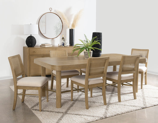 Arini 5-piece Extension Leaf Dining Table Set Sand Wash