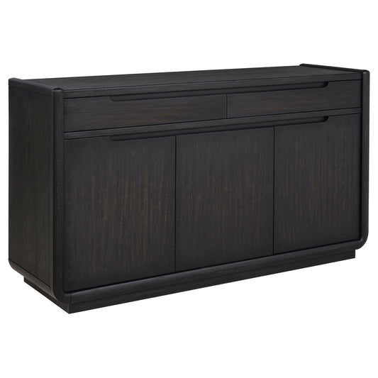 Leandro 2-drawer Dining Sideboard Server Burnished Black