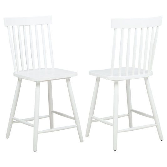 Andrews Windsor Counter Height Dining Side Chair White (Set of 2)