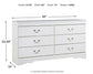 Anarasia Six Drawer Dresser