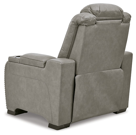 The Man-Den PWR Recliner/ADJ Headrest