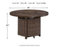 Paradise Trail Round Fire Pit Table