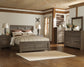 Juararo Queen Panel Bed with Mirrored Dresser