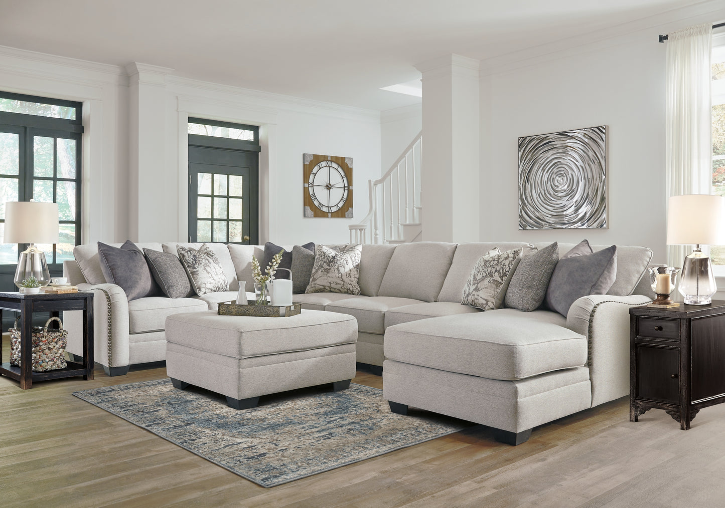 Dellara 5-Piece Sectional with Ottoman