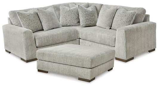 Regent Park 3-Piece Sectional with Ottoman