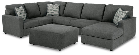 Edenfield 3-Piece Sectional with Ottoman