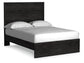 Belachime Full Panel Bed with Mirrored Dresser and Nightstand