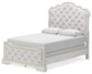 Arlendyne Queen Upholstered Bed with Mirrored Dresser