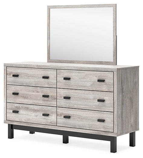 Vessalli Queen Panel Bed with Mirrored Dresser, Chest and 2 Nightstands