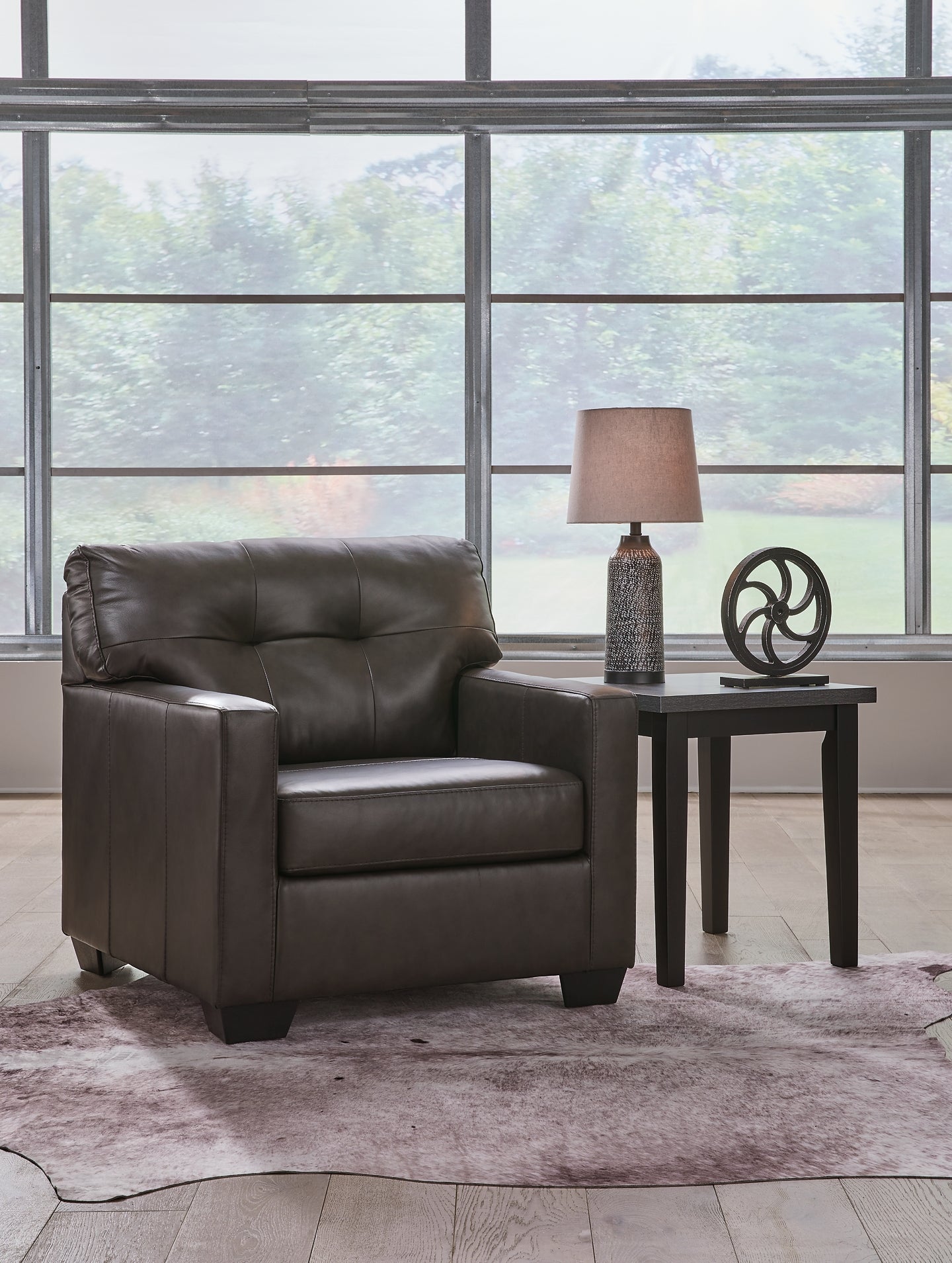 Belziani Chair and Ottoman