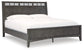 Montillan King Panel Bed with Mirrored Dresser and Chest