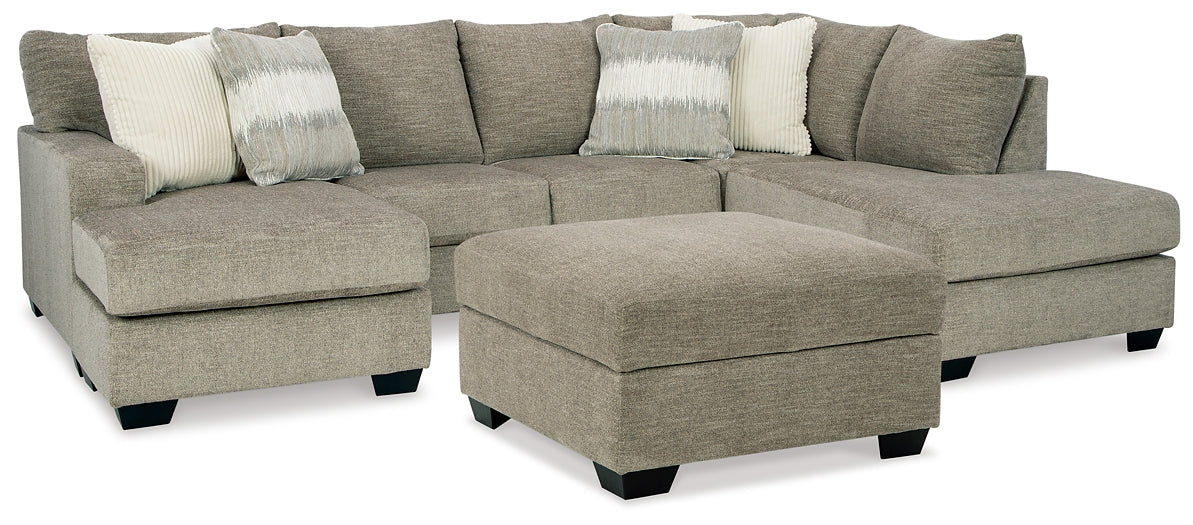 Creswell 2-Piece Sectional with Ottoman