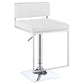 Alameda Adjustable Bar Stool Chrome and White