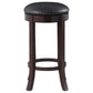 Aboushi Backless Swivel Bar Stool Brown (Set of 2)