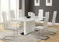 Anges Rectangular 63-inch Dining Table White High Gloss