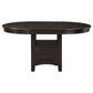 Lavon Oval 60-inch Extension Leaf Dining Table Espresso