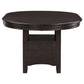 Lavon Oval 60-inch Extension Leaf Dining Table Espresso