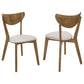 Kersey Wood Dining Side Chair Chestnut (Set of 2)