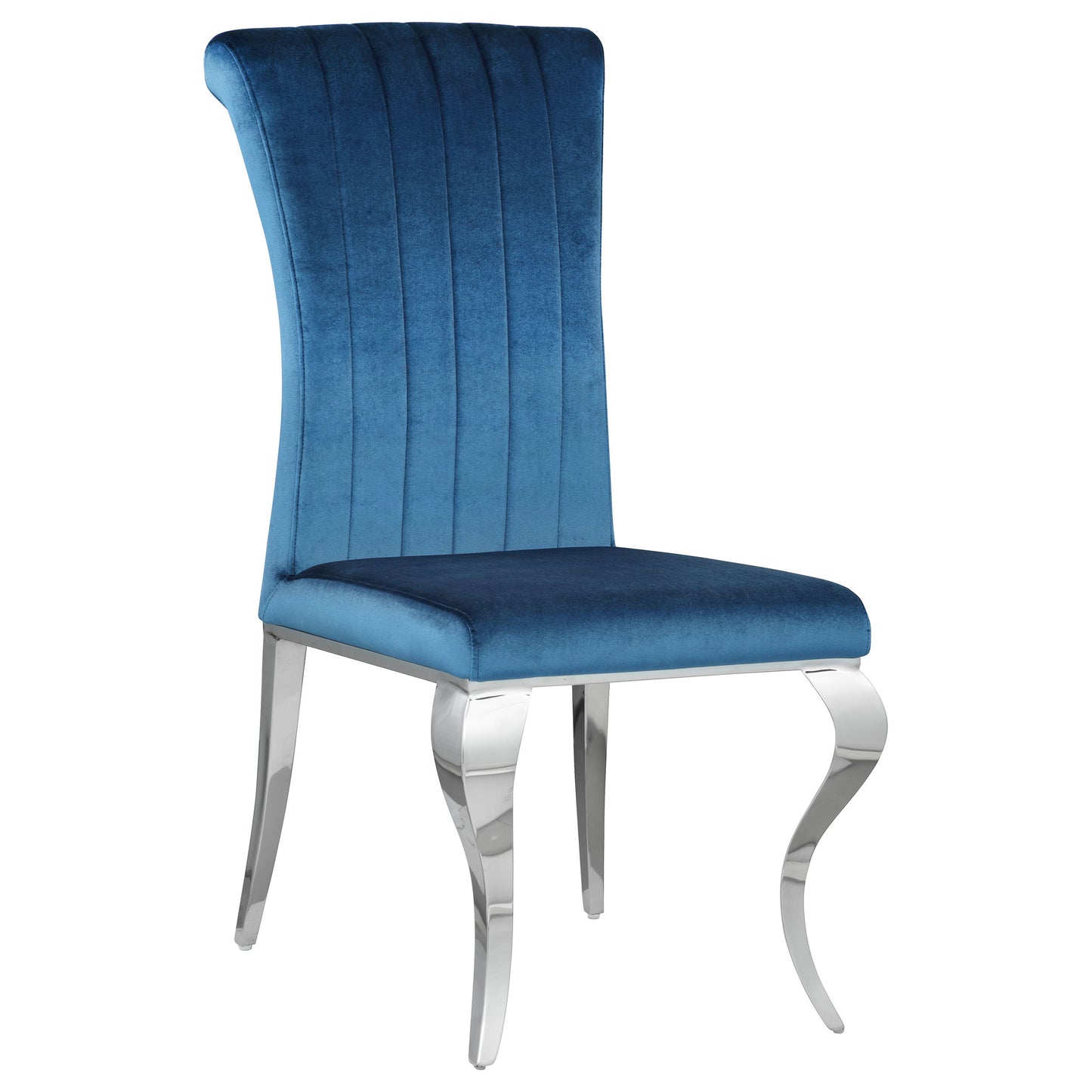 Betty Velvet Upholstered Dining Side Chair Blue (Set of 4)