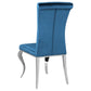 Betty Velvet Upholstered Dining Side Chair Blue (Set of 4)