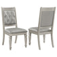 Bling Game Dining Side Chair Metallic Platinum (Set of 2)