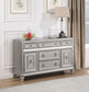 Bling Game Dining Sideboard Buffet Cabinet Metallic Platinum