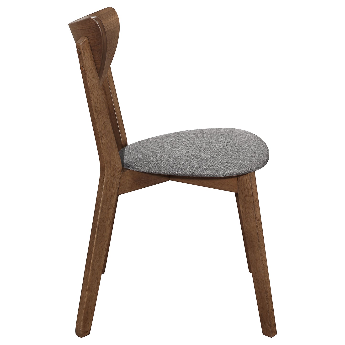 Alfredo Dining Side Chair Grey and Natural Walnut (Set of 2)