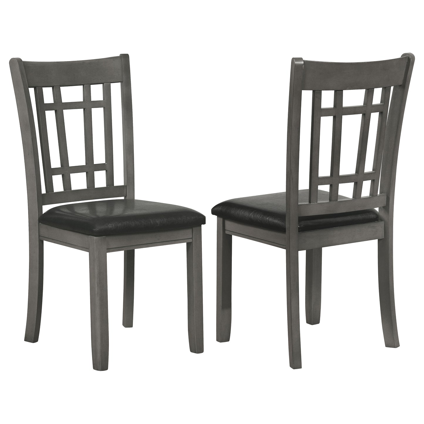 Lavon Wood Dining Side Chair Medium Grey (Set of 2)