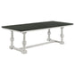 Aventine 112-inch Extension Dining Table Vintage Charcoal