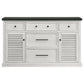 Aventine 5-drawer Sideboard Buffet Cabinet Vintage White