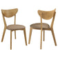 Elowen Wood Dining Side Chair Light Walnut (Set of 2)