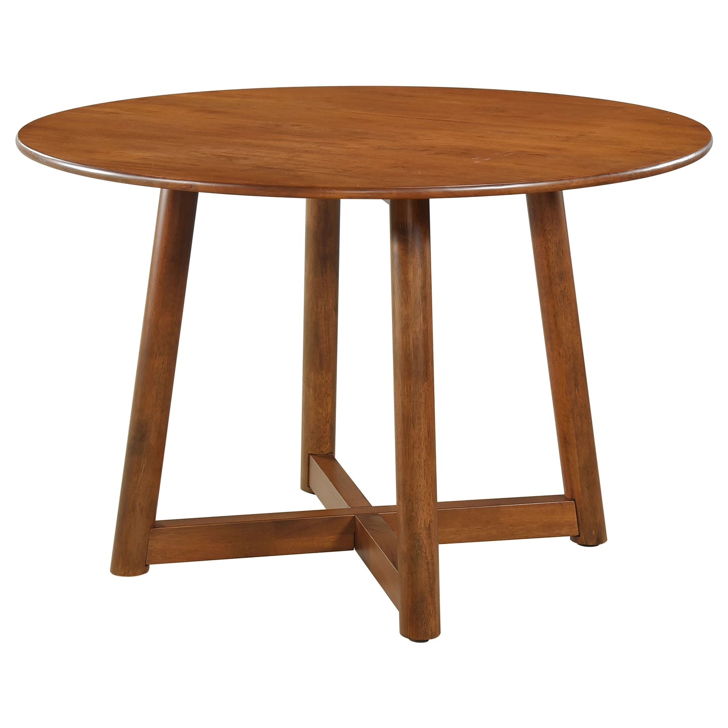 Dinah 5-piece Round Solid Wood Dining Set Walnut