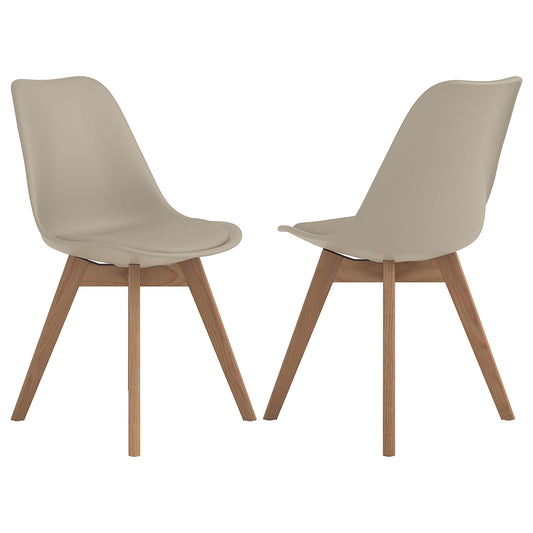 Caballo Polypropylene Dining Side Chair Tan (Set of 2)