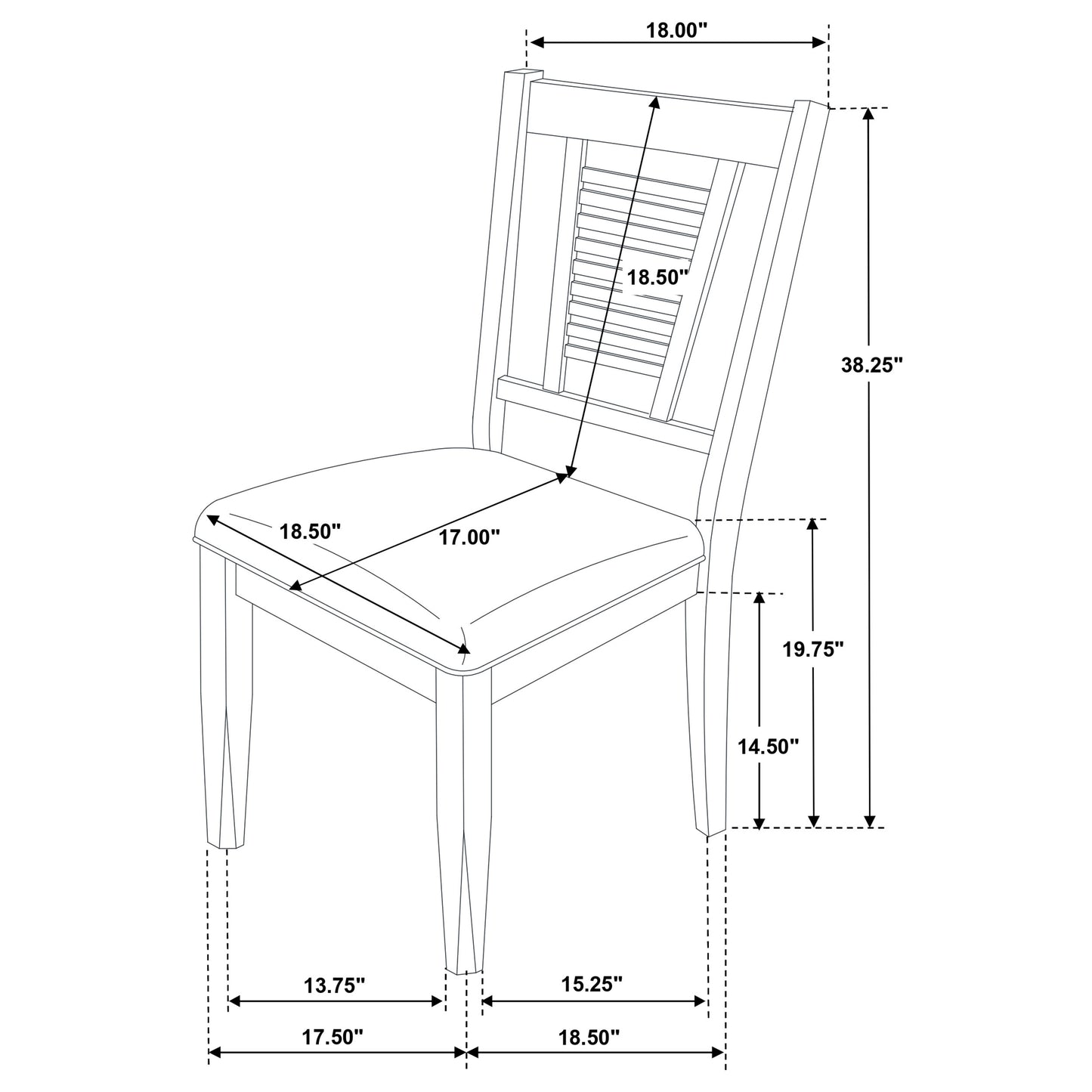 Appleton 5-piece Rectangular Dining Set Washed Black