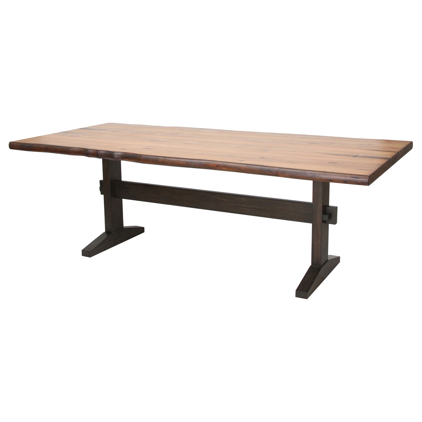 Bexley 90-inch Live Edge Dining Table Natural Honey