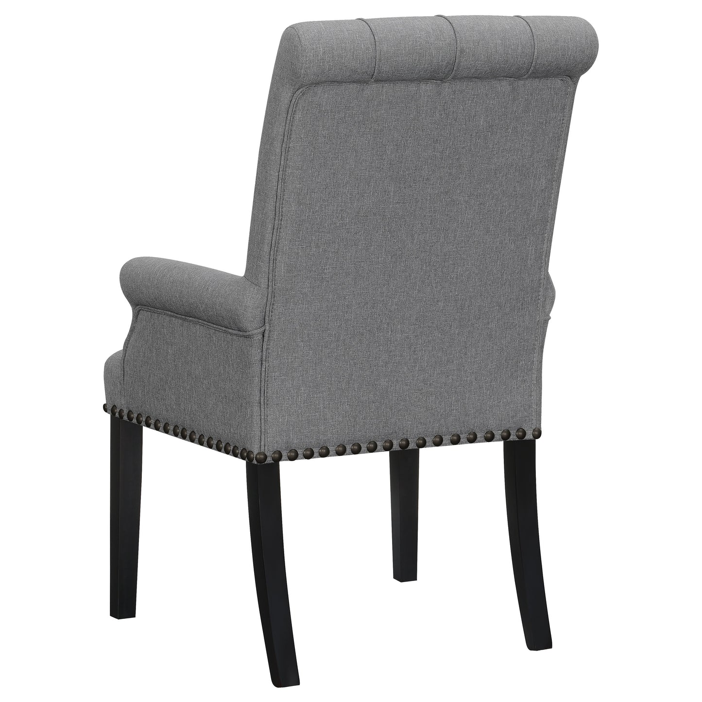 Alana Fabric Upholstered Dining Arm Chair Grey