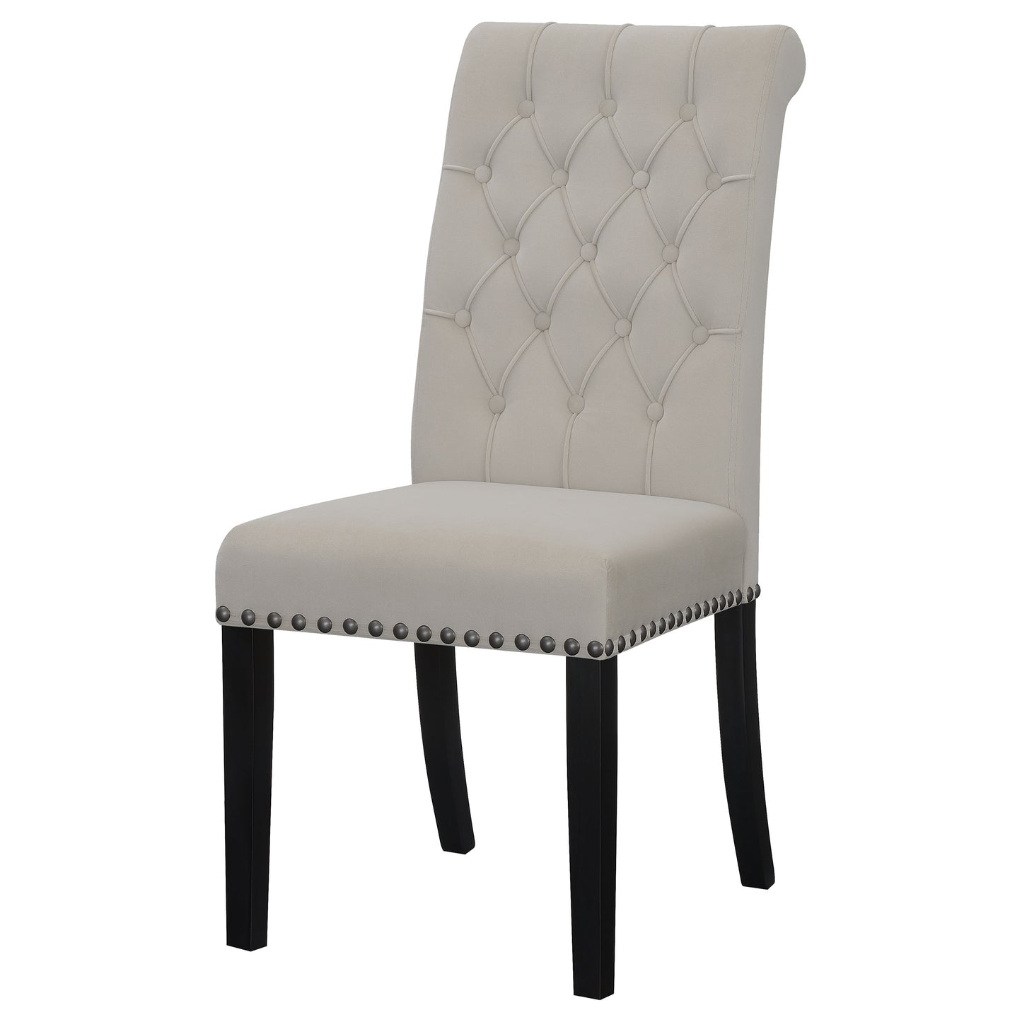 Alana Velvet Upholstered Dining Side Chair Sand (Set of 2)