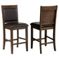 Dewey Upholstered Counter Chair Walnut (Set of 2)