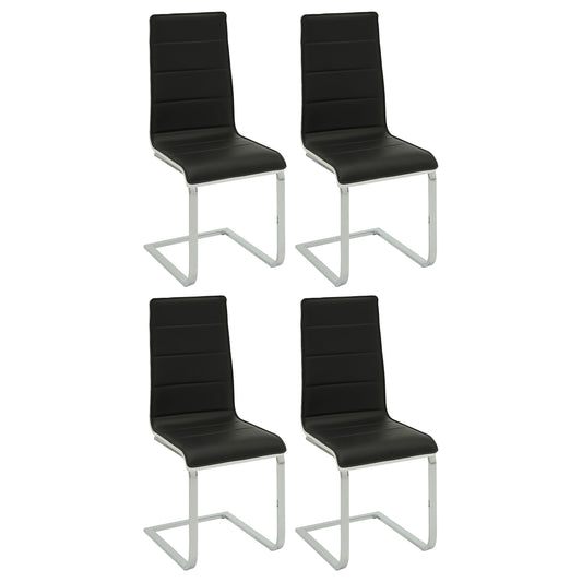 Broderick Upholstered Dining Side Chair Black (Set of 4)