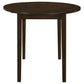 Bucknell 3-piece Round Drop Leaf Dining Table Set Cappuccino