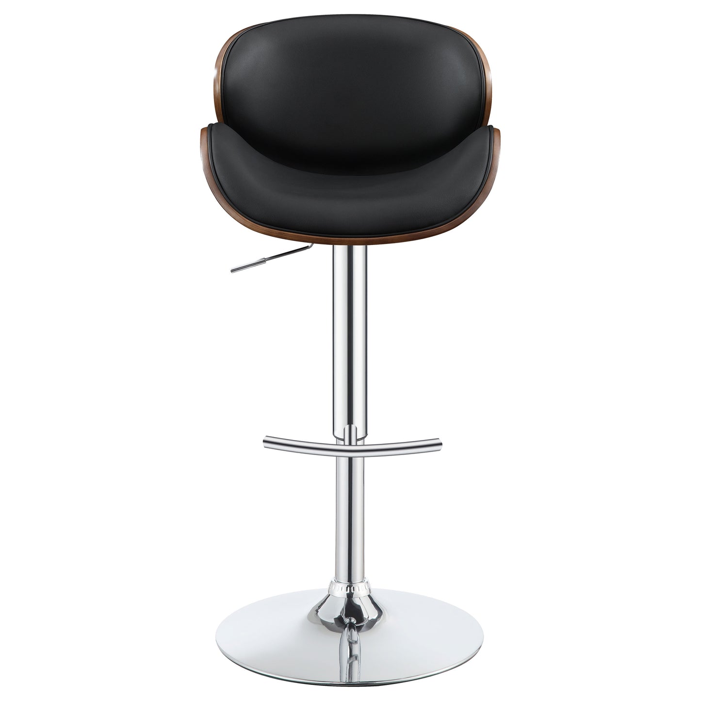 Harris Adjustable Bar Stool Black and Chrome