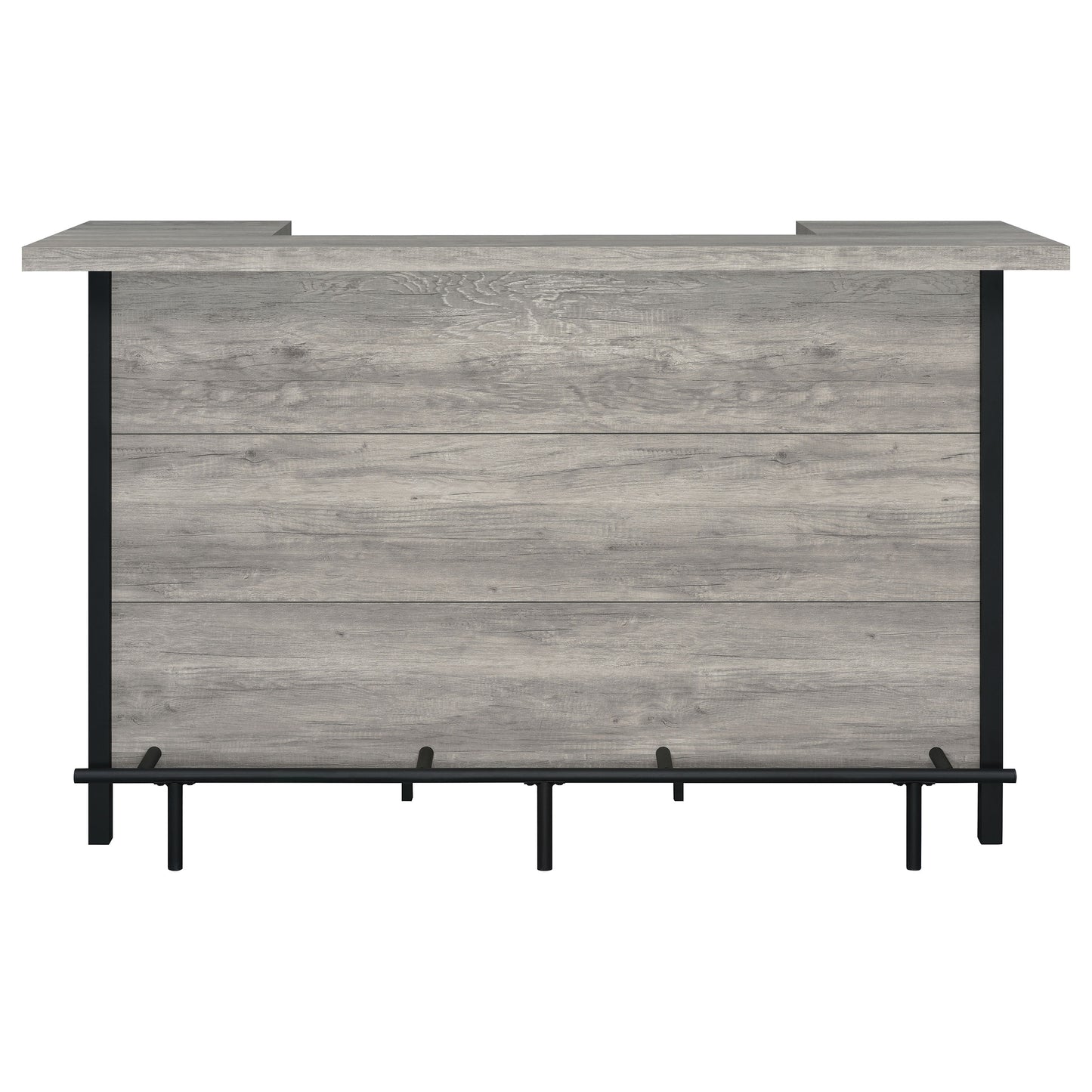 Bellemore Freestanding Home Bar Wine Cabinet Grey Driftwood