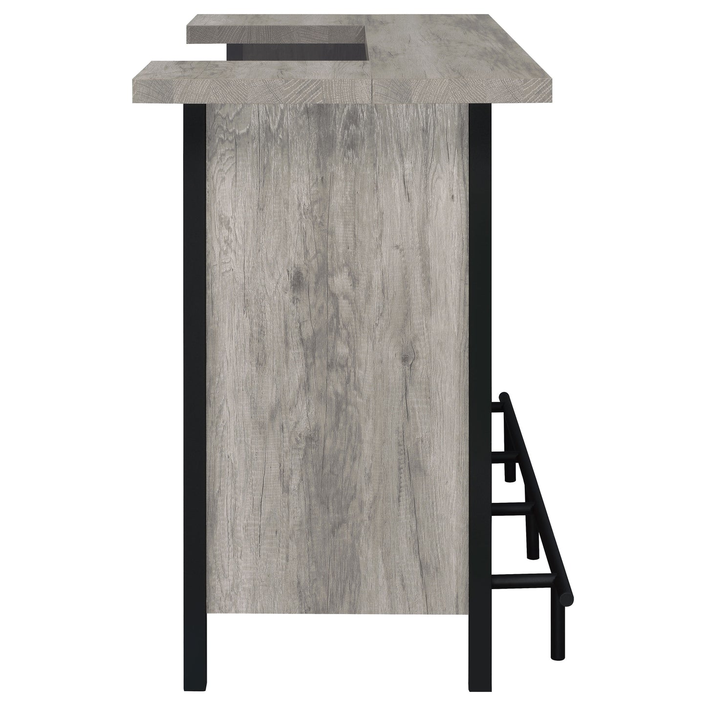 Bellemore Freestanding Home Bar Wine Cabinet Grey Driftwood