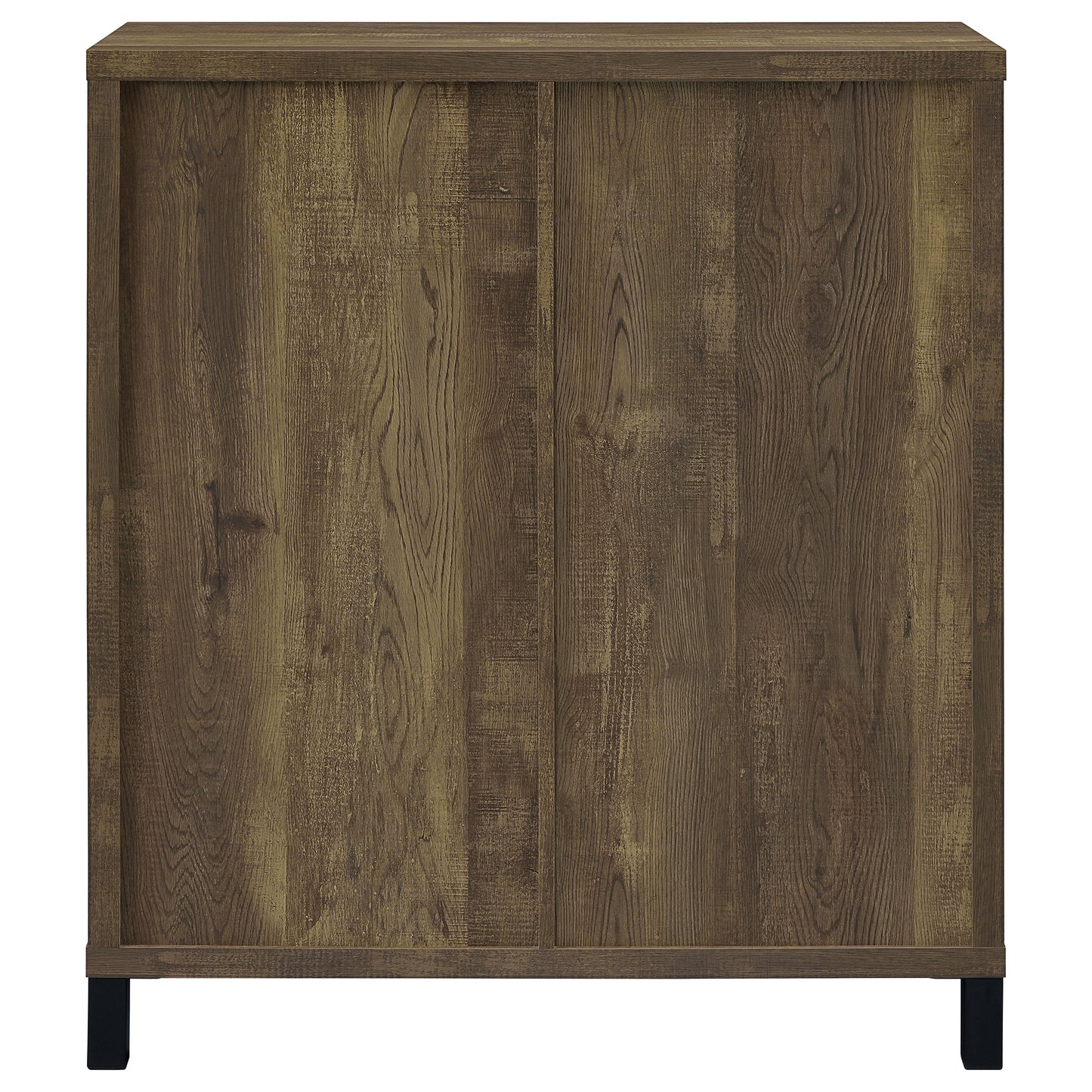 Arlington Sliding Door Home Bar Wine Cabinet Rustic Oak