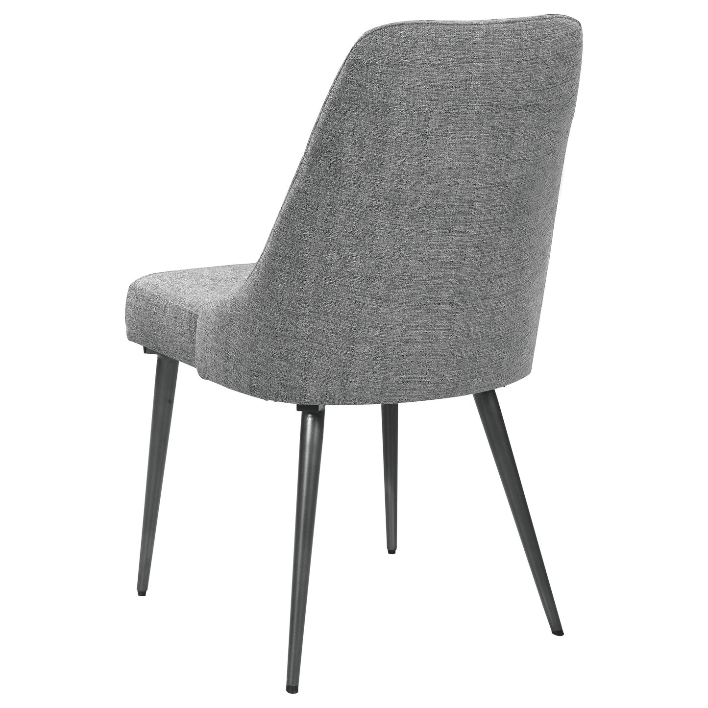 Alan Fabric Upholstered Dining Side Chair Grey (Set of 2)