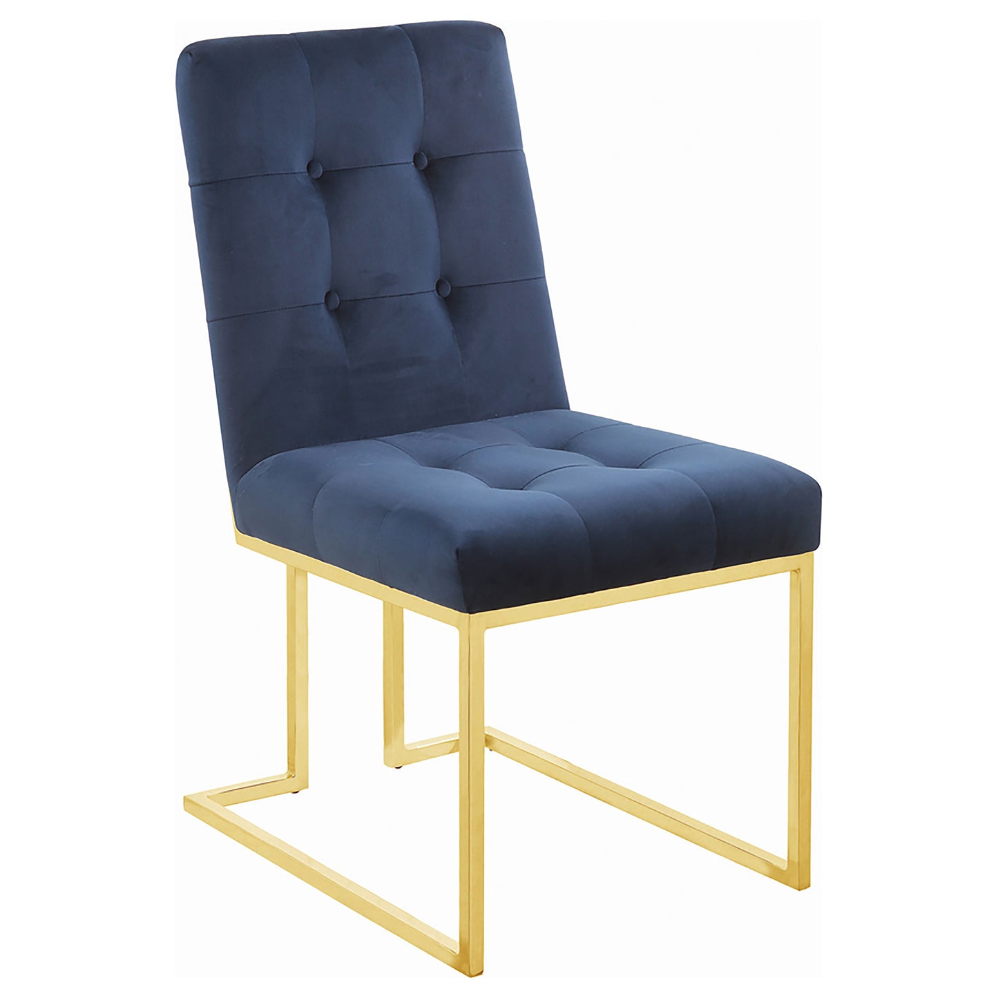 Cisco Velvet Upholstered Dining Side Chair Gold (Set of 2)