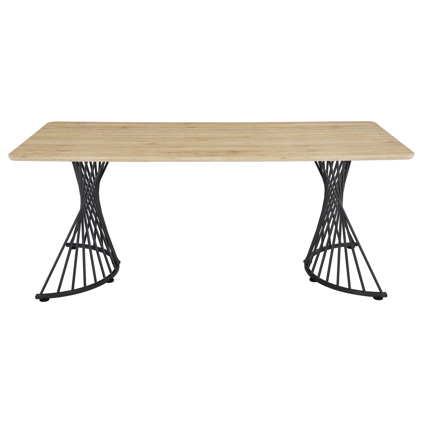 Altus 80-inch Composite Wood Dining Table Natural Oak