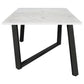 Mayer Rectangular 87-inch Faux Marble Dining Table White