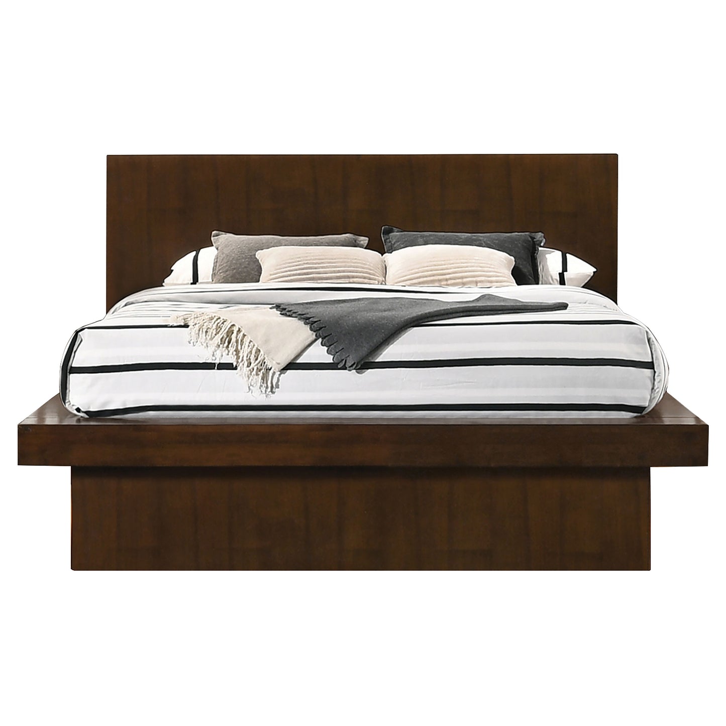 Jessica 6-piece Queen LED Bedroom Set Cappuccino