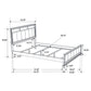 Barzini Wood Queen Panel Bed Black